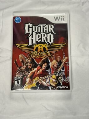 Guitar Hero: Aerosmith - Nintendo Wii Game Complete w/ Manual, Case, and Disc